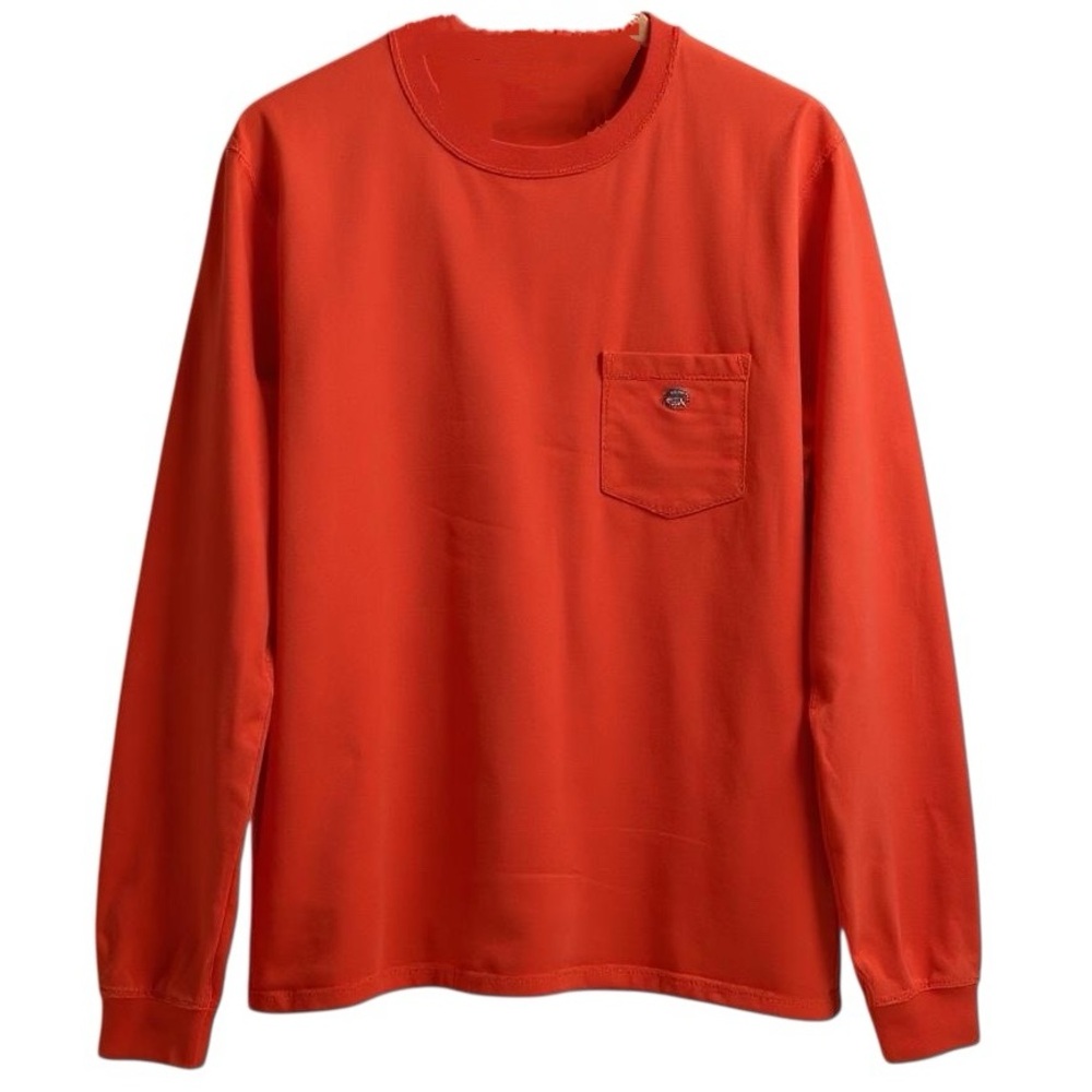 Southern Tide Mens Large Coral Cotton Long Sleeve Regular Fit Crew Neck T-Shirt